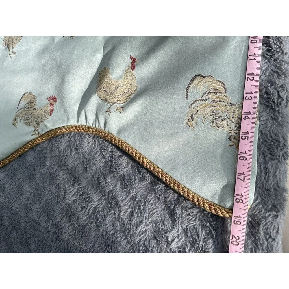 Farmhouse Kitchen Scalloped Valance Rooster Chicken Country Farmhouse Rustic 45”